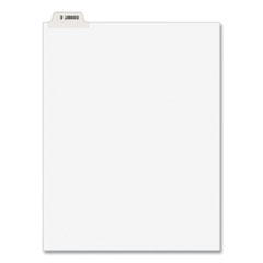 Avery-Style Preprinted Legal Bottom Tab Divider, Exhibit E, Letter, White, 25/PK