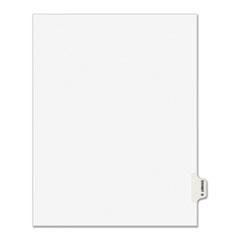 Avery-Style Preprinted Legal Side Tab Divider, Exhibit S, Letter, White, 25/Pack, (1389)