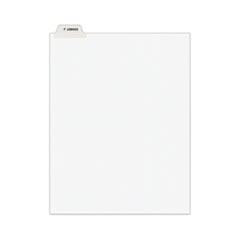 Avery-Style Preprinted Legal Bottom Tab Divider, Exhibit J, Letter, White, 25/PK