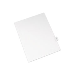 Allstate-Style Legal Side Tab Dividers, Exhibit H, Letter, White, 25/Pack