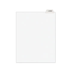 Avery-Style Preprinted Legal Bottom Tab Divider, Exhibit F, Letter, White, 25/PK