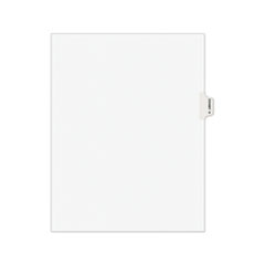 Avery-Style Preprinted Legal Side Tab Divider, Exhibit N, Letter, White, 25/Pack, (1384)