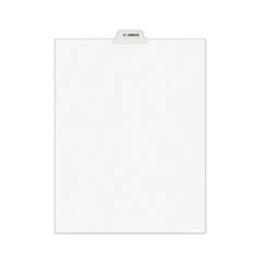 Avery-Style Preprinted Legal Bottom Tab Divider, Exhibit H, Letter, White, 25/PK