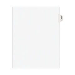 Avery-Style Preprinted Legal Side Tab Divider, Exhibit V, Letter, White, 25/Pack, (1392)