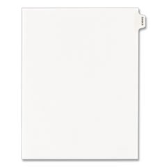 Allstate-Style Legal Side Tab Dividers, Exhibit A, Letter, White, 25/Pack