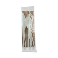 TPLA Compostable Cutlery, Knife/Fork/Spoon/Napkin, 6