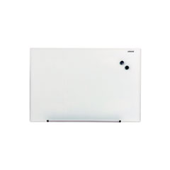 Frameless Magnetic Glass Marker Board, 36 x 24, Translucent Frost Surface