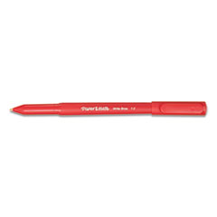 Write Bros. Ballpoint Pen, Stick, Medium 1 mm, Red Ink, Red Barrel, Dozen