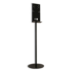 Hand Sanitizer Stand, 12" dia x 48" h, Black