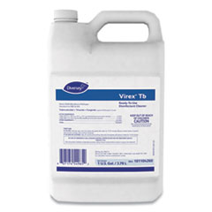 Virex TB Disinfectant Cleaner, Lemon Scent, Liquid, 1 gal Bottle, 4/Carton