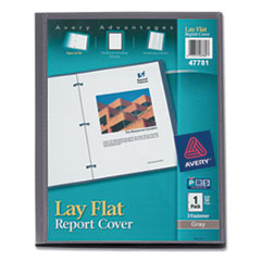 Lay Flat View Report Cover with Flexible Fastener, Letter, 1/2