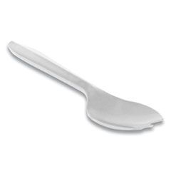 Fieldware Cutlery, Spork, Mediumweight, White, 1,000/Carton