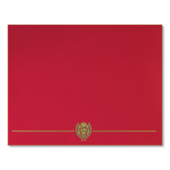 Classic Crest Certificate Covers, 9.38 x 12, Red, 5/Pack