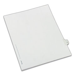 Preprinted Legal Exhibit Side Tab Index Dividers, Allstate Style, 10-Tab, 31, 11 x 8.5, White, 25/Pack