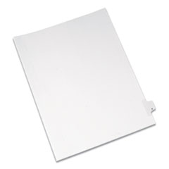 Preprinted Legal Exhibit Side Tab Index Dividers, Allstate Style, 26-Tab, X, 11 x 8.5, White, 25/Pack