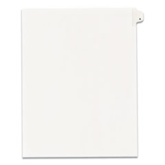 Preprinted Legal Exhibit Side Tab Index Dividers, Allstate Style, 26-Tab, A, 11 x 8.5, White, 25/Pack