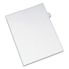 Preprinted Legal Exhibit Side Tab Index Dividers, Allstate Style, 26-Tab, G, 11 x 8.5, White, 25/Pack