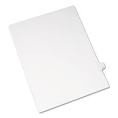 Preprinted Legal Exhibit Side Tab Index Dividers, Allstate Style, 26-Tab, U, 11 x 8.5, White, 25/Pack