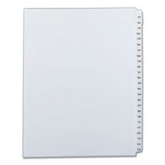 Preprinted Legal Exhibit Side Tab Index Dividers, Allstate Style, 25-Tab, 151 to 175, 11 x 8.5, White, 1 Set