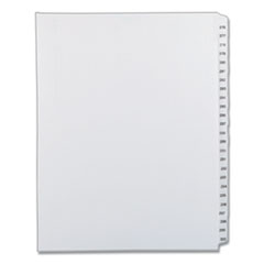 Preprinted Legal Exhibit Side Tab Index Dividers, Allstate Style, 25-Tab, 276 to 300, 11 x 8.5, White, 1 Set
