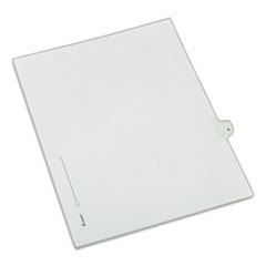 Preprinted Legal Exhibit Side Tab Index Dividers, Allstate Style, 10-Tab, 9, 11 x 8.5, White, 25/Pack