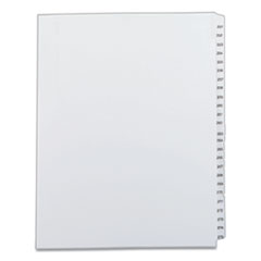 Preprinted Legal Exhibit Side Tab Index Dividers, Allstate Style, 25-Tab, 251 to 275, 11 x 8.5, White, 1 Set