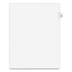 Preprinted Legal Exhibit Side Tab Index Dividers, Avery Style, 10-Tab, 29, 11 x 8.5, White, 25/Pack