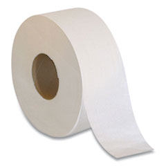 1-Ply Jumbo Toilet Paper, Septic Safe, White, 3.5" x 1,000 ft, 12 Rolls/Carton