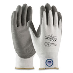 Great White 3GX Seamless Knit Dyneema Diamond Blended Gloves, Medium, White/Gray