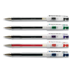 G-TEC-C Ultra Gel Pen, Stick, Extra-Fine 0.4 mm, Assorted Ink Colors, Clear Barrel, 5/Pack