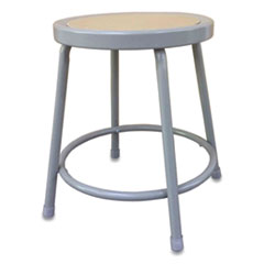 Industrial Metal Shop Stool, Supports Up to 300 lb, 18