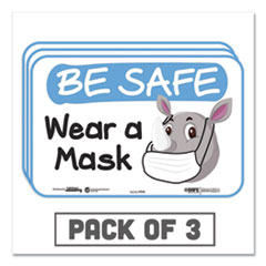 BeSafe Messaging Education Wall Signs, 9 x 6,  