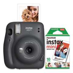 Instax Mini 11 Camera Bundle, Auto Focus, Charcoal