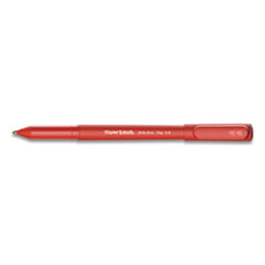 Write Bros. Ballpoint Pen, Stick, Fine 0.8 mm, Red Ink, Red Barrel, Dozen
