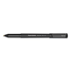 Write Bros. Ballpoint Pen, Stick, Fine 0.8 mm, Black Ink, Black Barrel, Dozen