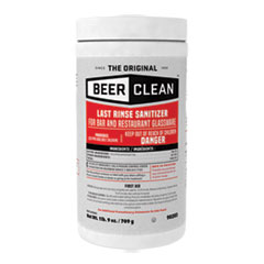 Beer Clean Last Rinse Glass Sanitizer, Powder, 25 oz Container