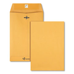 Clasp Envelope, #63, Square Flap, Clasp/Gummed Closure, 6.5 x 9.5, Brown Kraft, 100/Box