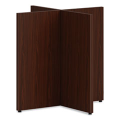 Mod X-Base for 48" Table Tops, 30w x 30d x 28h, Traditional Mahogany