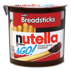 Hazelnut Spread and Breadsticks, 1.8 oz Single-Serve Tub, 16/Pack, Ships in 1-3 Business Days