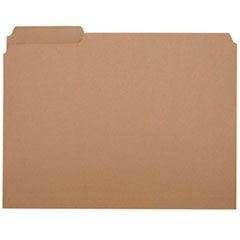 7530002815939 SKILCRAFT Medium File Folder, 1/3-Cut Tabs: Assorted, Letter Size, 0.75" Expansion, Brown, 100/Box