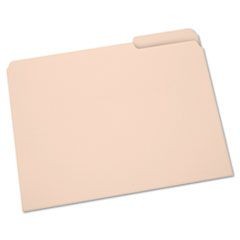 7530002822507 SKILCRAFT Manila File Folder, 1/3-Cut Tabs: Assorted, Letter Size, 0.75" Expansion, Manila, 100/Box