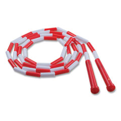 Segmented Plastic Jump Rope, 7ft, Red/White