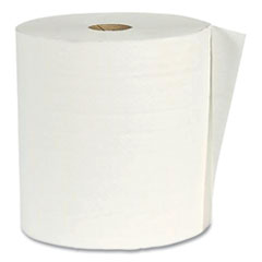 Hardwound Paper Towel Roll, Virgin Paper, 1-Ply, 7.88" x 800 ft, White, 6/Carton