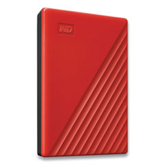 MY PASSPORT External Hard Drive, 2 TB, USB 3.2, Red