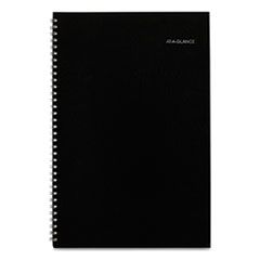 Monthly Planner, 12 x 8, Black Two-Piece Cover, 2021-2022