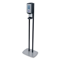 CS6 Hand Sanitizer Floor Stand with Dispenser, 1,200 mL, 13.5 x 5 x 28.5, Graphite/Silver