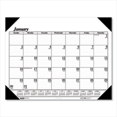 Recycled One-Color Refillable Monthly Desk Pad Calendar, 22 x 17, 2022