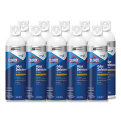 Commercial Solutions Odor Defense, Clean Air, 14 oz Aerosol Spray, 12/Carton