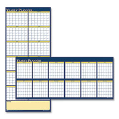 Recycled Reversible Yearly Wall Planner, 60 x 26, 2022