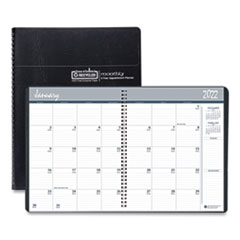 24-Month Recycled Ruled Monthly Planner, 11 x 8.5, Black Cover, 24-Month (Jan to Dec): 2023 to 2024